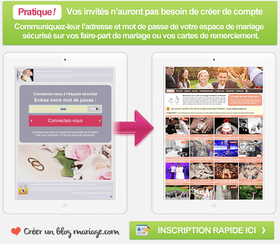 Créez votre site de mariage sécurisé en 2 minutes