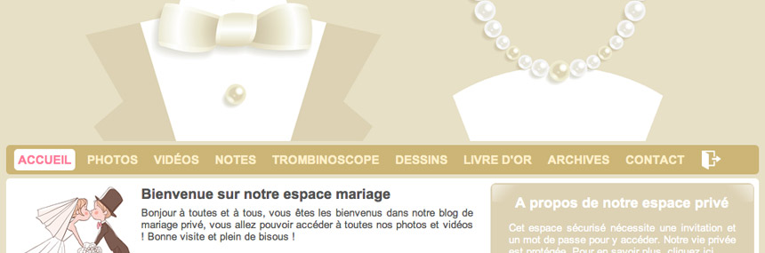 Partage de photos de mariage en toute sécurité