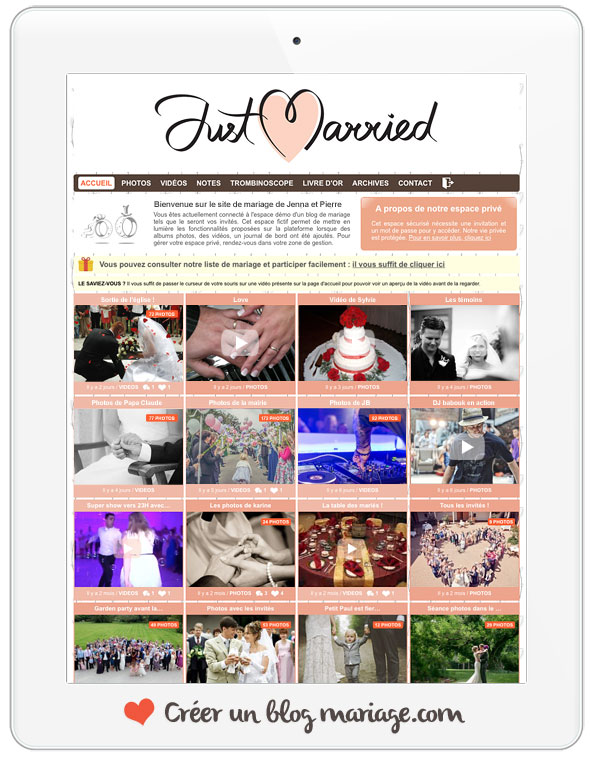 Photos des invités et vidéos de votre mariage : créez votre espace de mariage sécurisé pour récupérer tous vos souvenirs de mariage