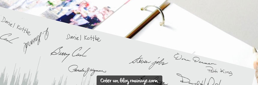 Livre d'or pour son mariage